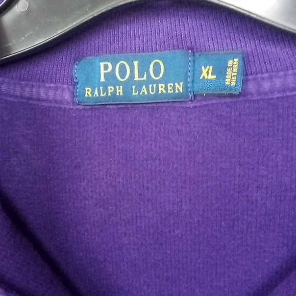 Ralph Lauren Royal Purple 1/4 Zip Pullover Sweater Size XL EUC - Picture 4 of 6